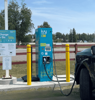 Level 2 electric vehicle chargers in Terrace Bay.